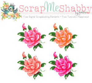 Free Digital Vintage Flowers