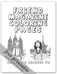 Free General Conference Coloring Pages