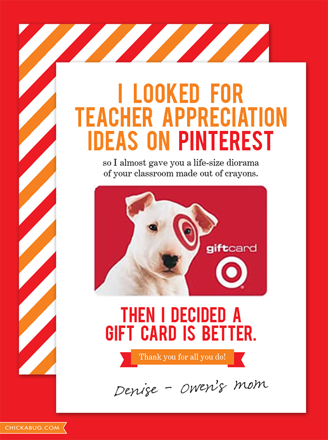 Free teacher appreciation card