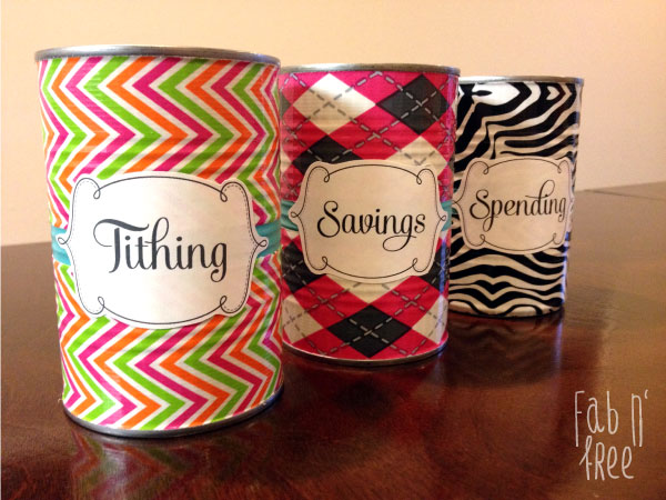 tithing savings spending jars tutorial