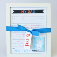 My Dad - A free Father's Day Printable Questionnaire