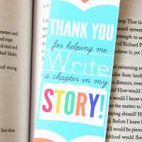 Free teacher appreciation bookmark printable