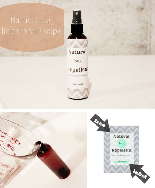 Natural Bug Repellent Recipe and Free Printable