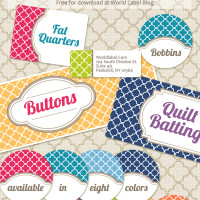 Quatrefoil Free Printable, Editable Labels