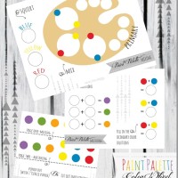 Free Printable Painting Pages. For Kids to Learn to Mix Colors.