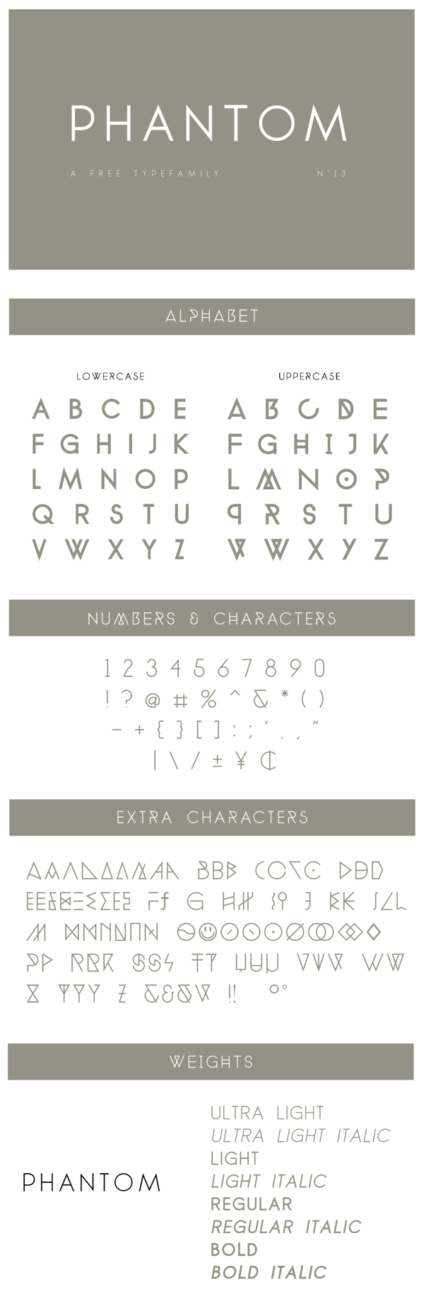 Free Font - Phantom