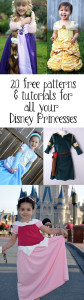 Free Disney Princess Costume Patterns and Tutorials