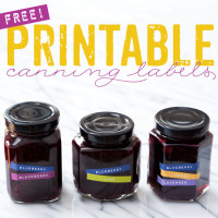 free printable canning labels