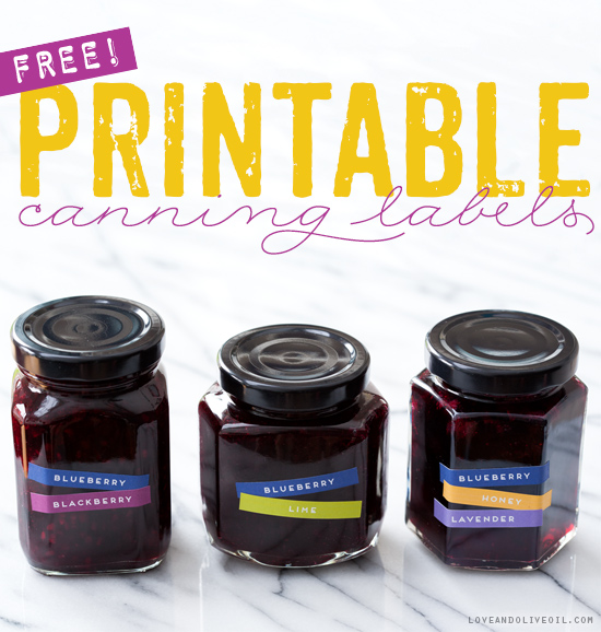 free printable canning labels