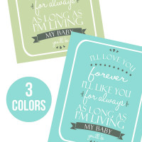 Ill love your forever - free printable wall art
