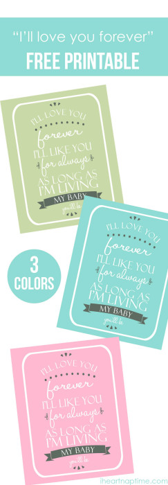 Ill love your forever - free printable wall art