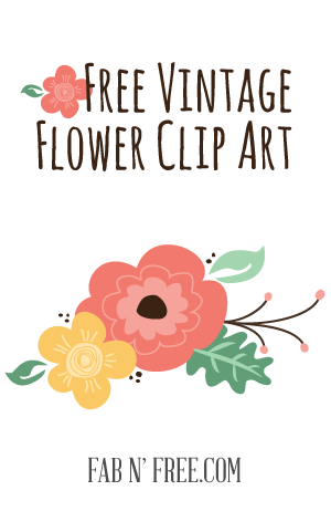 Free Vintage Flowers Clipart - fabnfree.com