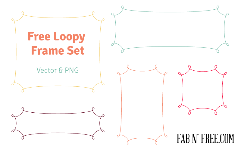 Free Loopy Frames