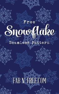 Free Snowflake Seamless Pattern + Tutorial on how to install it as a blog background