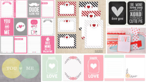 50+ Free Valentines Day Project Life Printables // fabnfree.com