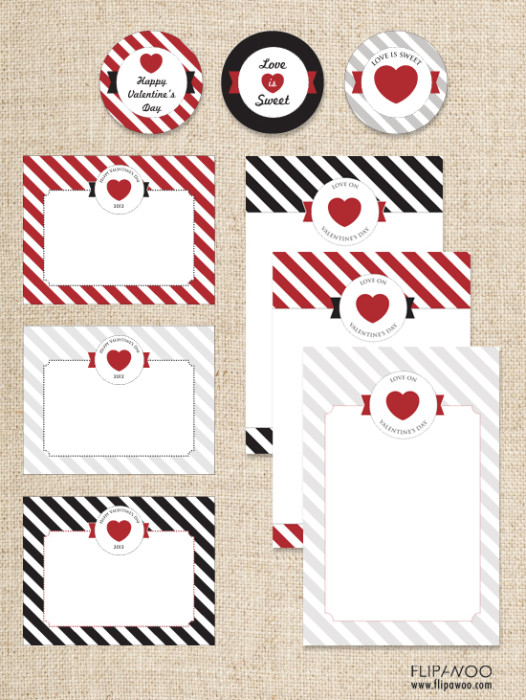Valentine's Day  //  Free Printable Journaling Cards