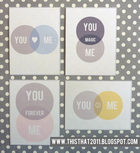 You and Me  //  Free Printable Project Life Fillers