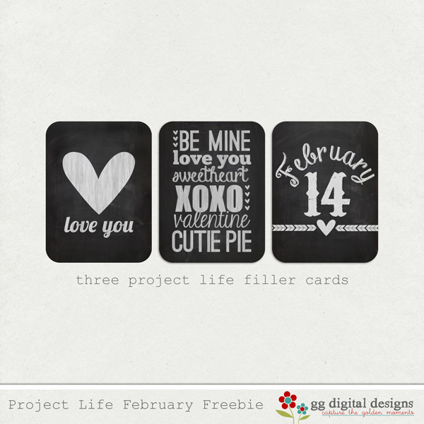 Free Filler Cards  //  Project Life