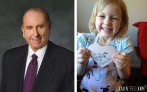 "Love" Centered Family Home Evening Lesson Plan based on Pres. Monson's April 2014 talk on Love // fabnfree.com