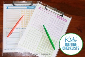 Free Kids Routine Checklists