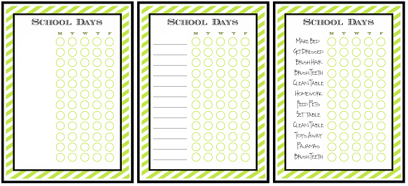 Chore Charts For Kids Template from www.fabnfree.com