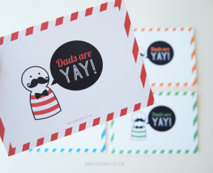 Dads are YAY! // free printable #fathersday