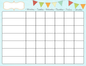 free printable job chart