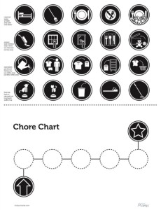 non-reader chore chart // free printable