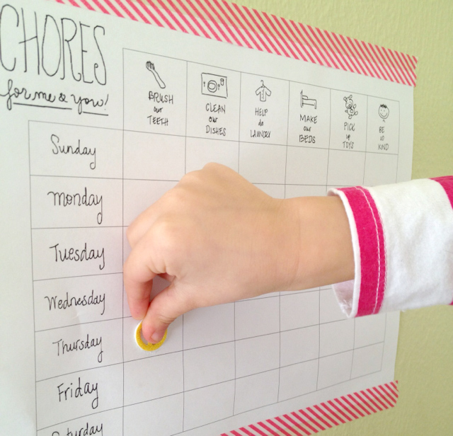 Chores for Me & You  //  Free Printable
