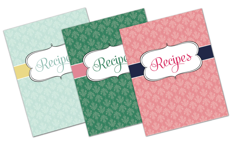 printable recipe cover page printable recipe cover page