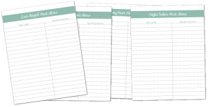 Write down all your tried and true recipes and where they are located for fast and easy meal planning! // Free Recipe Binder Printables // fabnfree.com