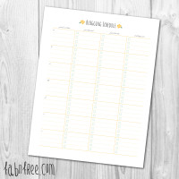 Free Printable Blogging Schedule + Lots of other Time Management Printables // fabnfree.com