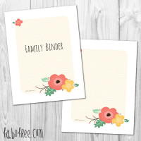Free Printable Home Management Binder Cover and Blank Cover // fabnfree.com