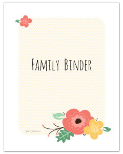 Free Printable Home Management Binder Cover + Get the inside pages of the binder on the blog! // fabnfree.com