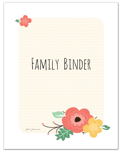 Free Printable Home Management Binder Cover + Get the inside pages of the binder on the blog! //  fabnfree.com