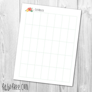 Free Printable Monthly Planner + More Free Home Management Binder Printables // fabnfree.com