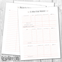 Free Financial Planner Printables + More Free Home Management Printables // fabnfree.com