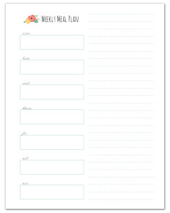 Free Meal Planner + More Free Home Management Binder Printables // fabnfree.com