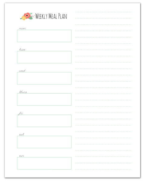 Free Meal Planner + More Free Home Management Binder Printables  //  fabnfree.com