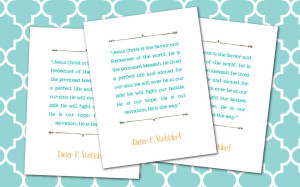 Free Printable Visiting Teaching Message // August 2014 // fabnfree.com