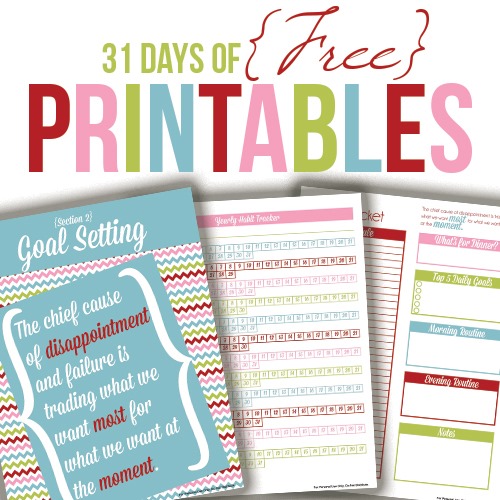 31 Days of Free Printables: Home Management Binder