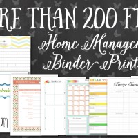 Mix and Match for More than 200 Free Home Management Binder Printables!!
