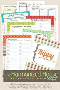 The Harmonized House Project: FREE fillable Printables