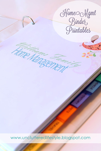 Home Management Binder Printables