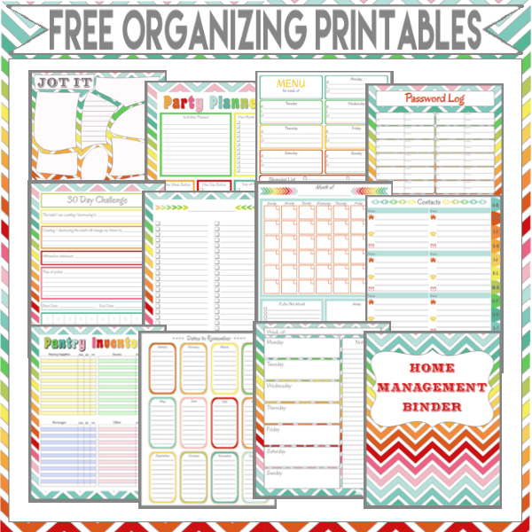 Free Organization Printables