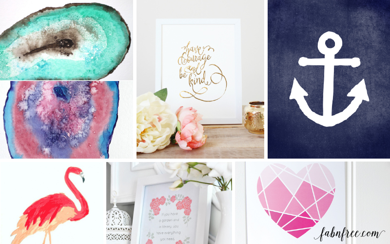 10 Super Pretty Free Wall Art Printables, that you won't believe are free! // fabnfree.com