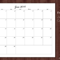 June 2015 // Free Printable Super Ink-Friendly Calendar