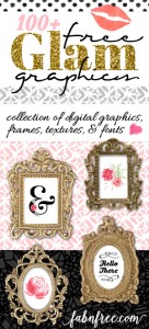 FREE!!! 81 Watercolor Florals, 10 amazing gold frames, 3 fonts, 13 backgrounds, lip clip art and 15 clip art swooshes!!!