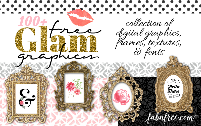 100+ FREE GLAM Graphics, Frames, Textures, & Fonts