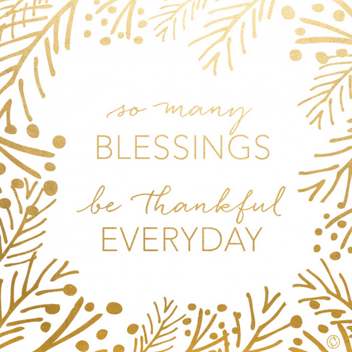 So Many Blessings, Be Thankful Everyday // Free Printable + 9 more free printable wall art pieces that you won't believe are free!
